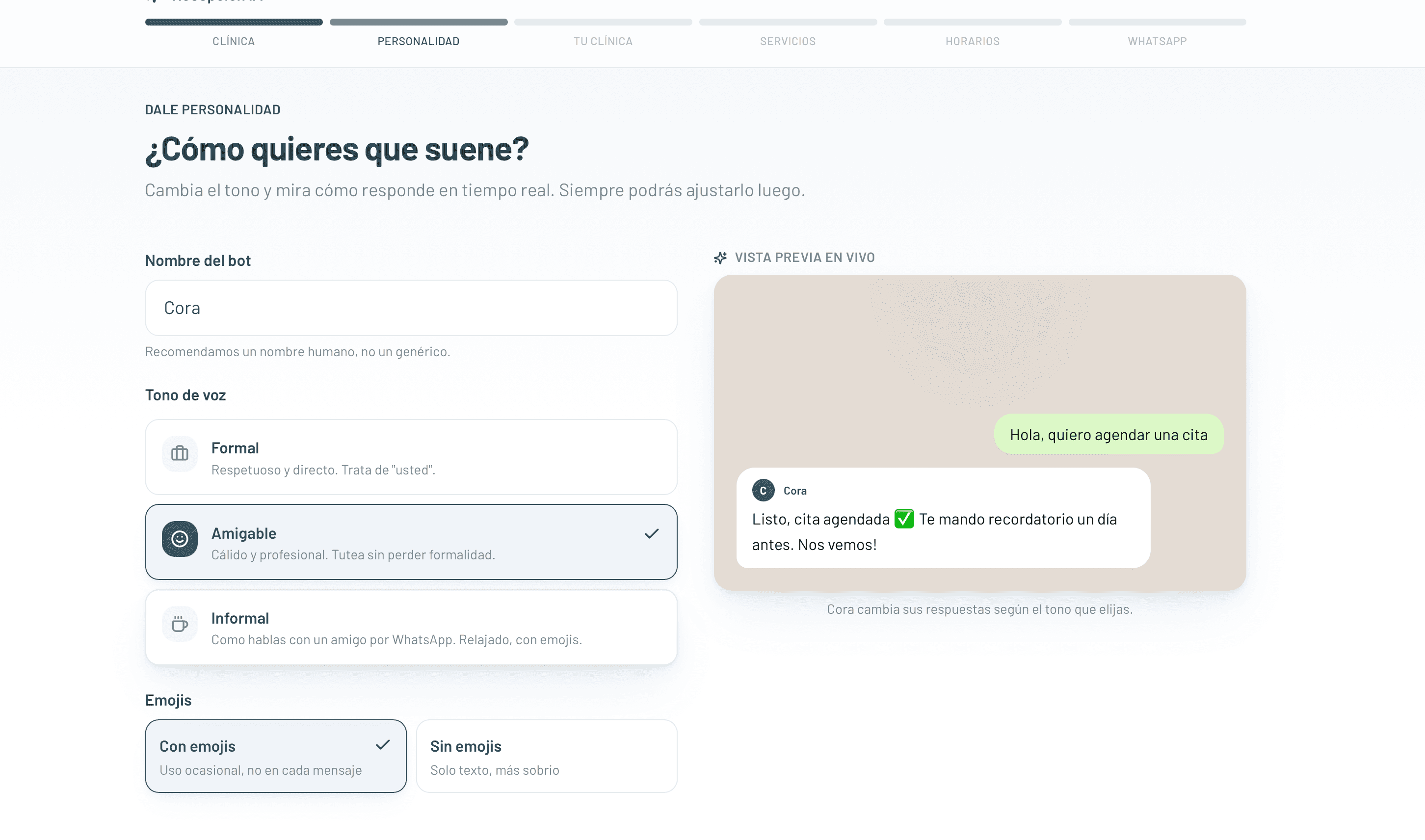 Configurar tono de voz