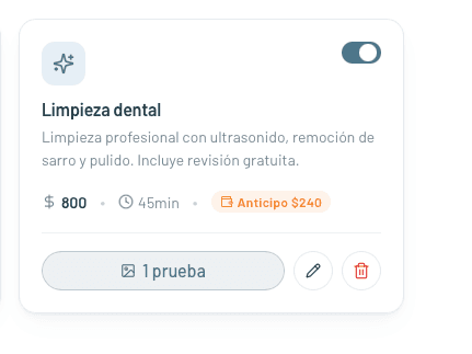 Servicio con prueba social cargada